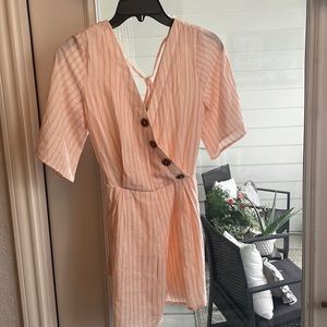 Pink and Cream Romper